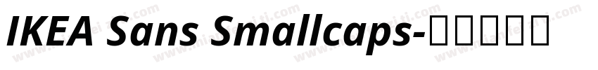 IKEA Sans Smallcaps字体转换